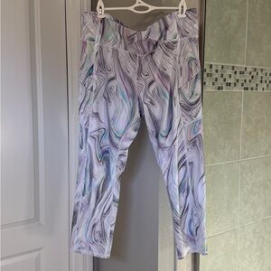 Athleta Contender Opal Capri in Powerlift White Leggings Size XLT